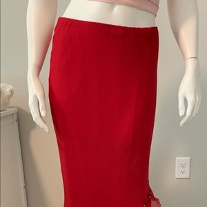 ECI NY Flirty Red Skirt